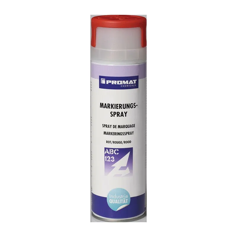 Spray per marcatura rosso Bomboletta spray da 500 ml PROMAT CHEMICALS (Per 6)