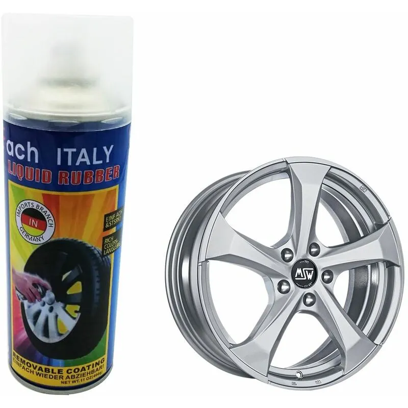  - Spray vernice pittura cerchi auto pellicola removibile grigio 301 auto 400g