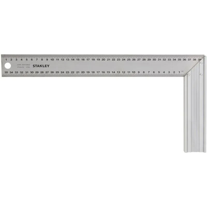  - Squadra per carpentieri - Divisione unilaterale classe ii - 400 mm - Acciaio inox 1-45-687