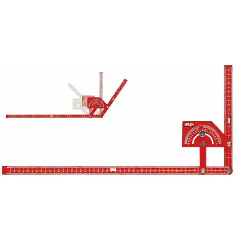Squadra millimetrata regolabile con goniometro 500 mm  1800711