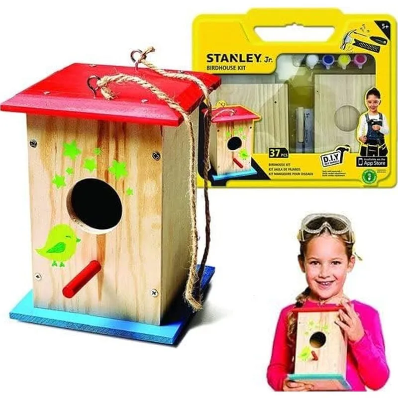  - Jr. Tall Birdhouse Kit Costruzione Casetta Uccelli in Legno Mangiatoia