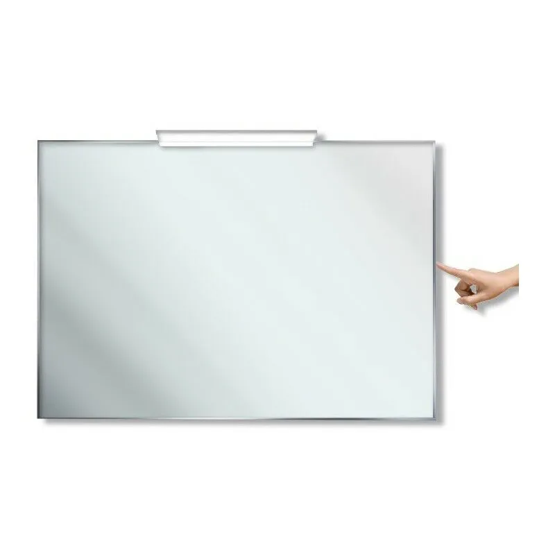 Star feel - specchio bagno con interruttore touch e lampada led, dimensioni 120x70cm con interruttore touch