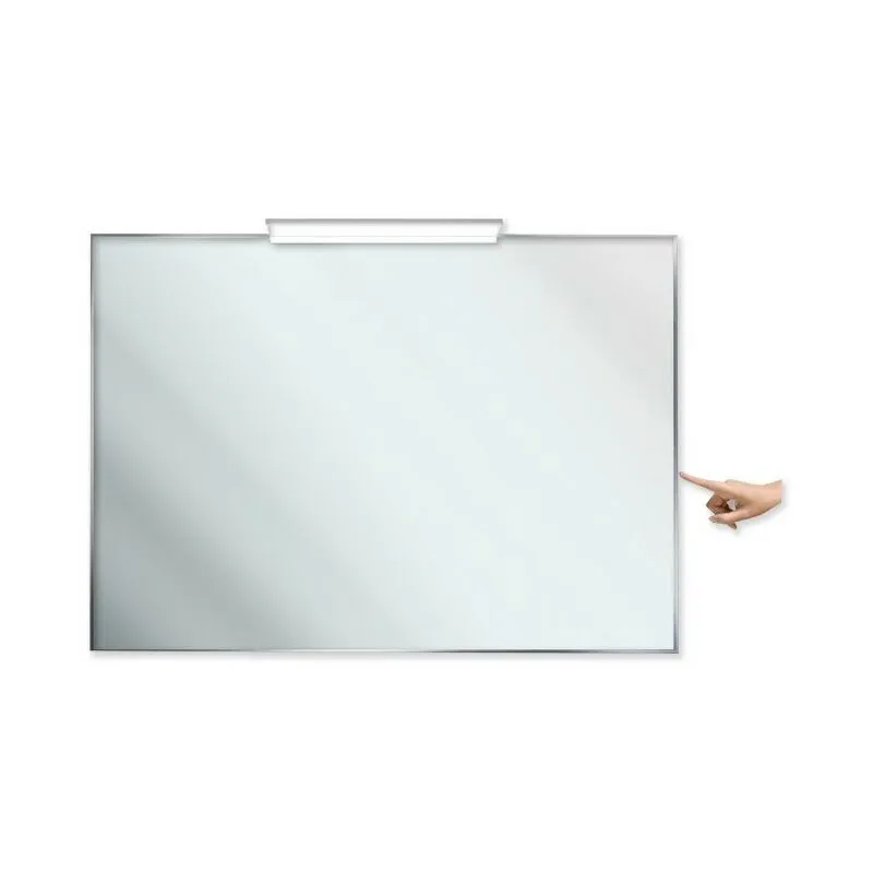 Star feel - specchio bagno con interruttore touch e lampada led, dimensioni 100x70cm con interruttore touch