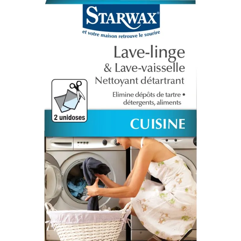 Detergente anticalcare per lavatrice e lavastoviglie 2 x 75 g - Starwax