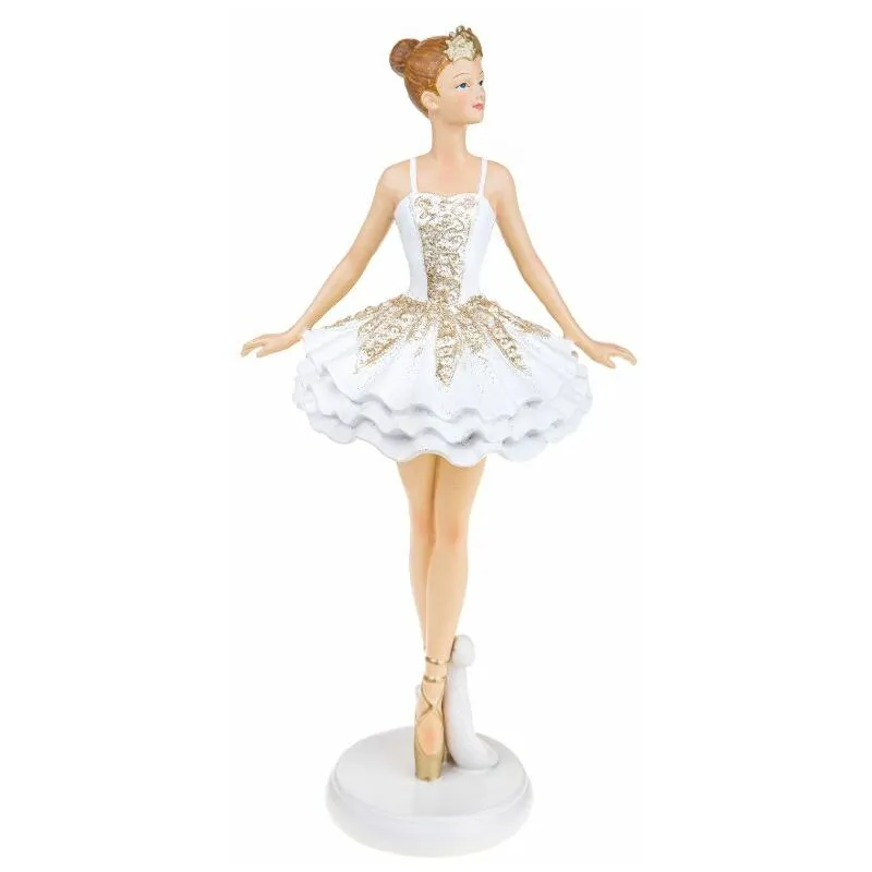 Statuina Ballerina su Punte 21,5 cm in Resina