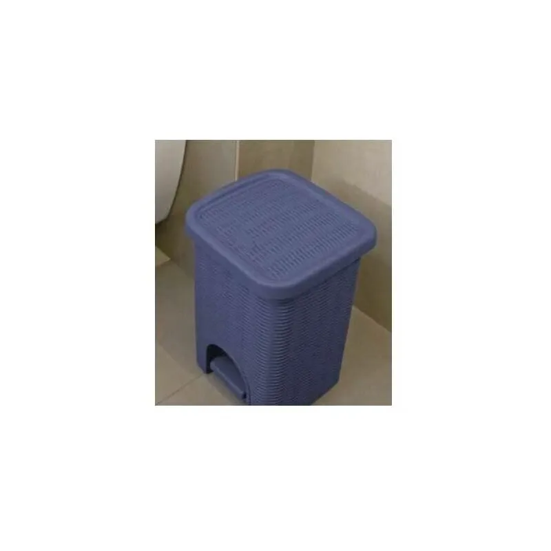  30118 Pattumiera da Bagno Elegance Blu Navy 6Lt 20,5x20,5x28cm