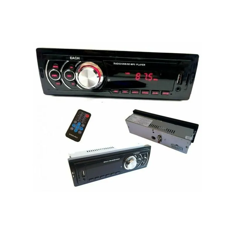 Stereo auto bluetooth autoradio 250W aux MP3 usb sd radio fm viva voce EACH-625