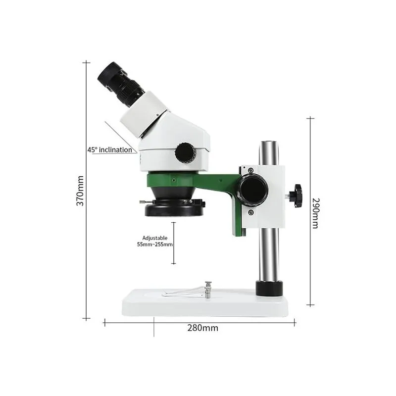 Bestool - StereoMicroscopio con visione binoculare e anello luminoso