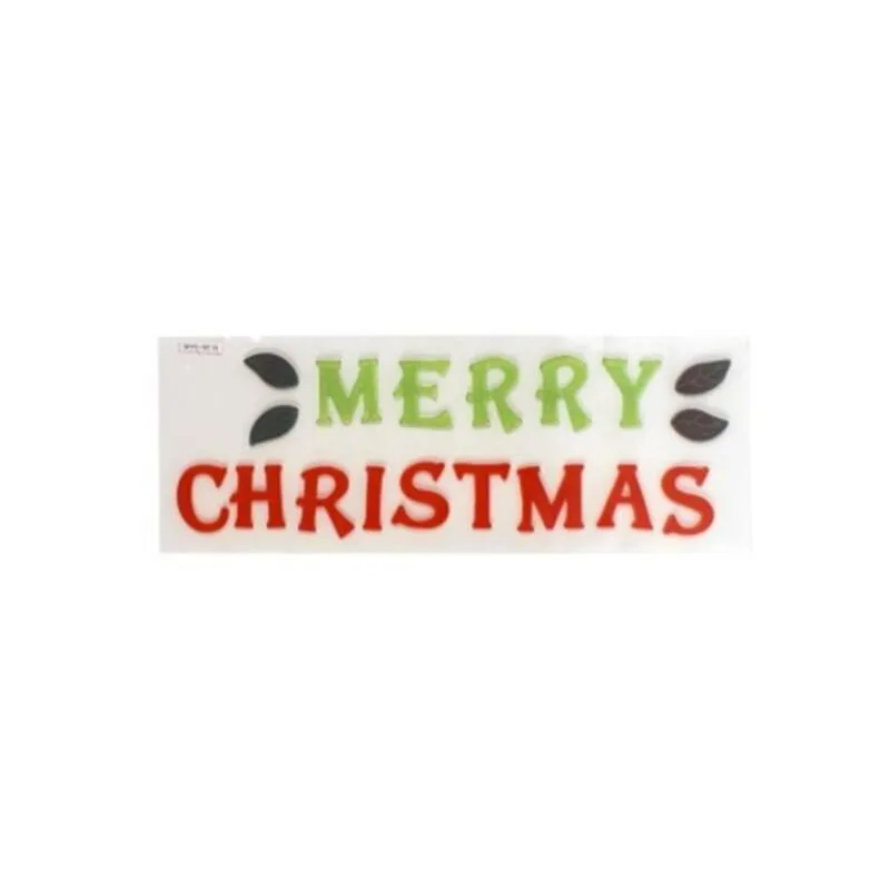 Sticker per finestre con scritta merry christmas, natale, stickers murali