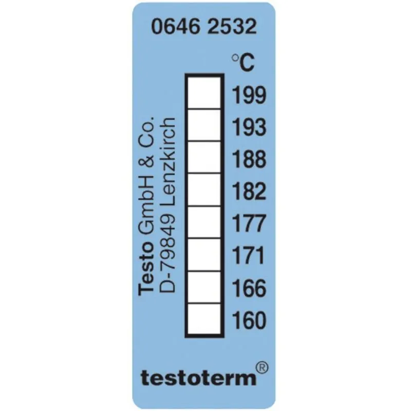 Testo - term Strisce termometriche 161 fino a 204 °c