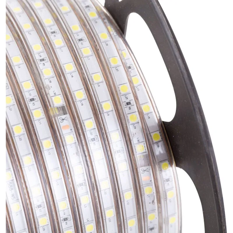 Striscia da 60 led/m 500W 42,000Lm 4200ºK SMD5050 220VAC IP65 x50M 40,000H [HO-220-60-50M-W]