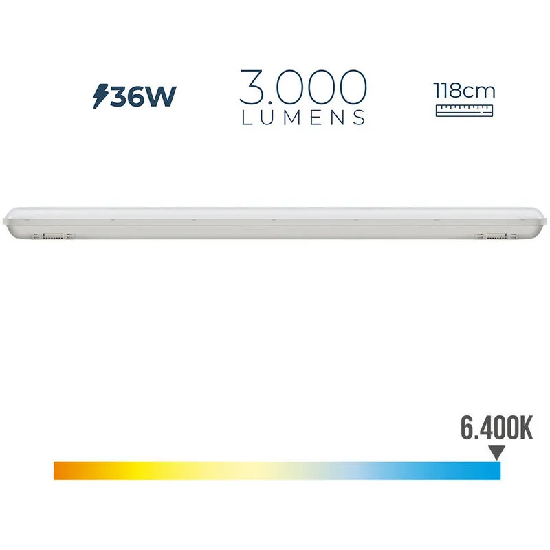  - Controller led 36W 8.6cm impermeabile IP65 Bianco - Luz fría 6400K