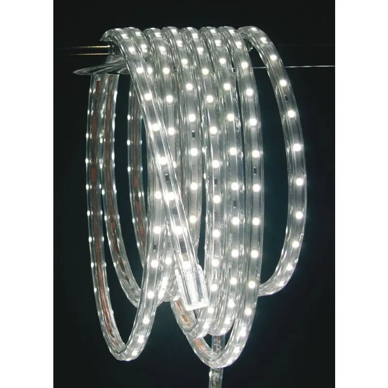 Giocoplast Natale - Striscia Luci led fissa 6 mt decorazioni illuminazione interni 28,8 w - Led Bianco Caldo