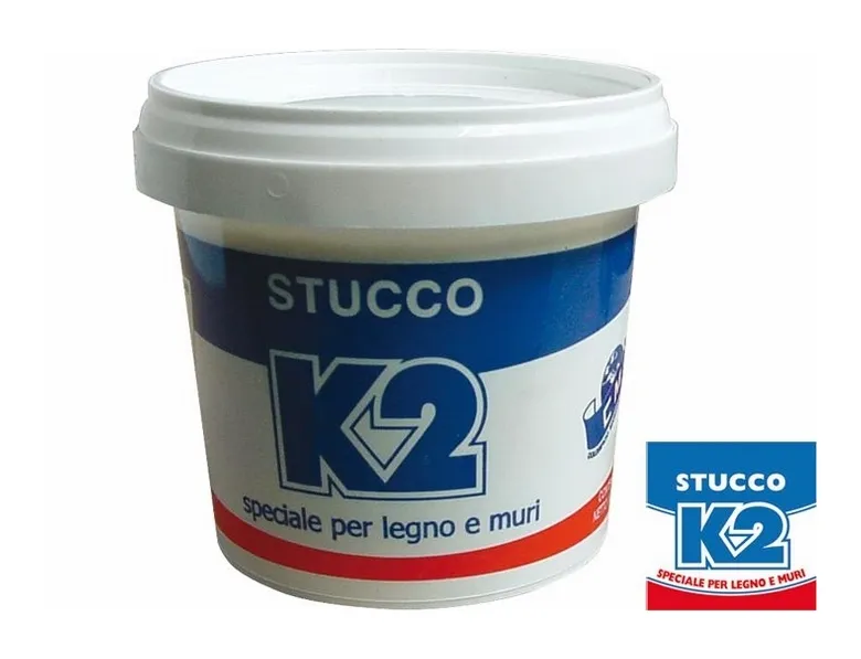 Stucco in Pasta  0,5 kg colore Bianco Speciale per legno e muri - Uso interno