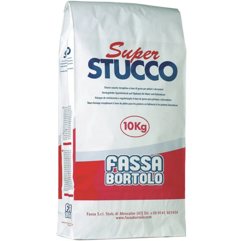 Fassa super stucco rasante in polvere - kg.5 in sacco