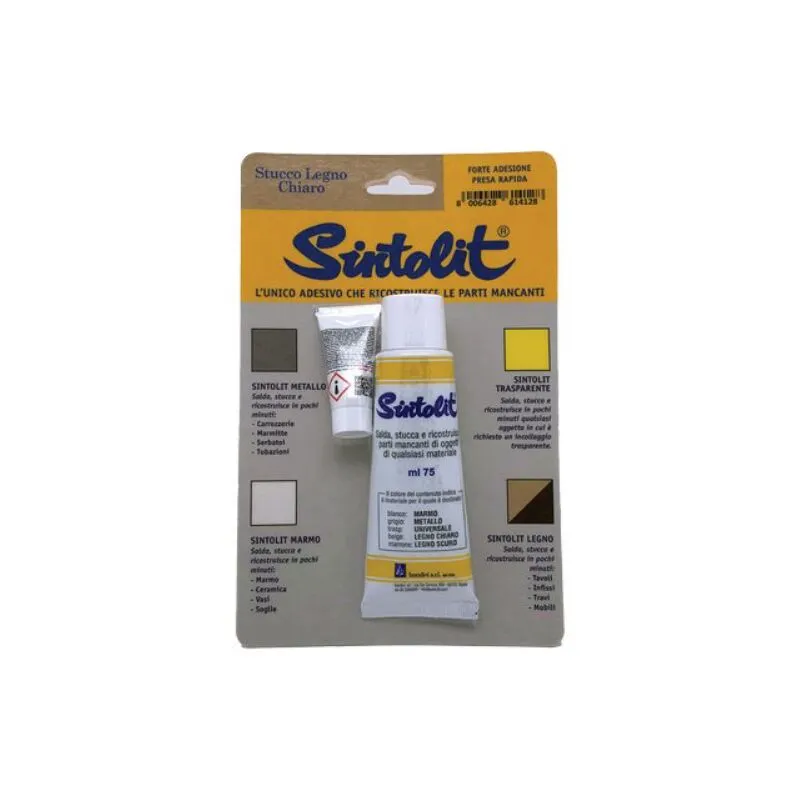 Bandini - Stucco legno fai da te self sintolit chiaro ml 75 (2 pezzi)