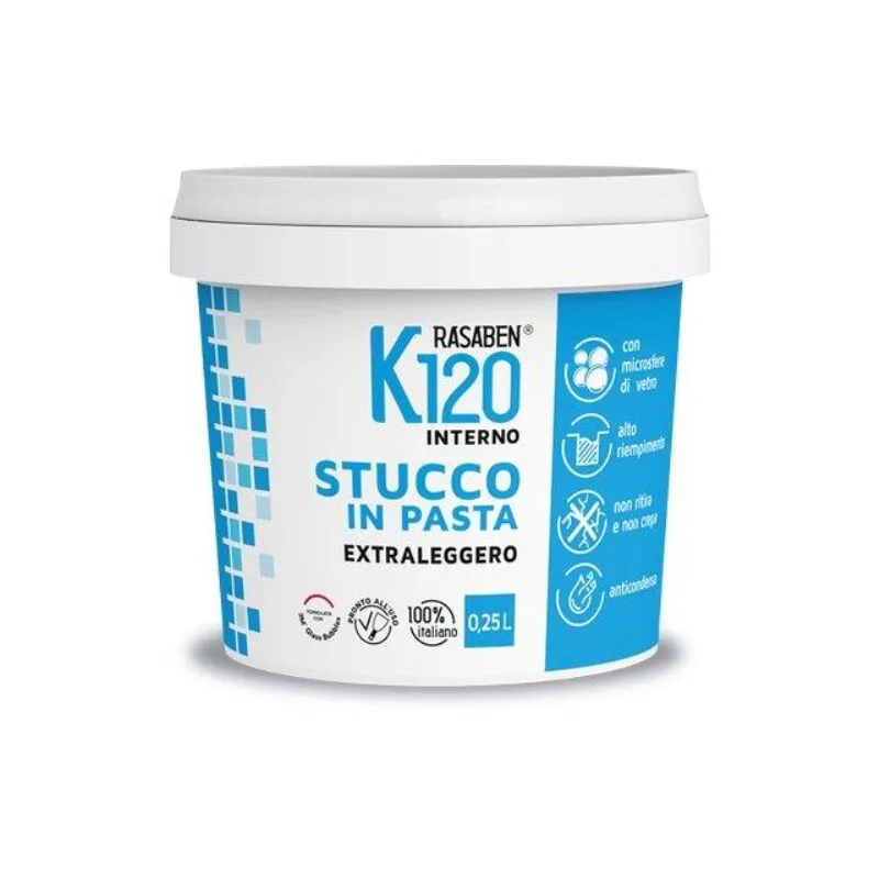 Stucco pasta extraleggero k120  rasaben kg 0,250 interno (12 pezzi) 