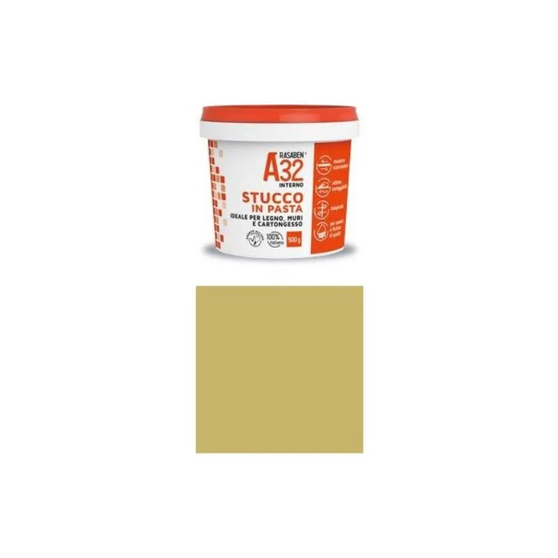 Stucco pasta legno a32  rasaben pino kg 0,5 (6 pezzi) 