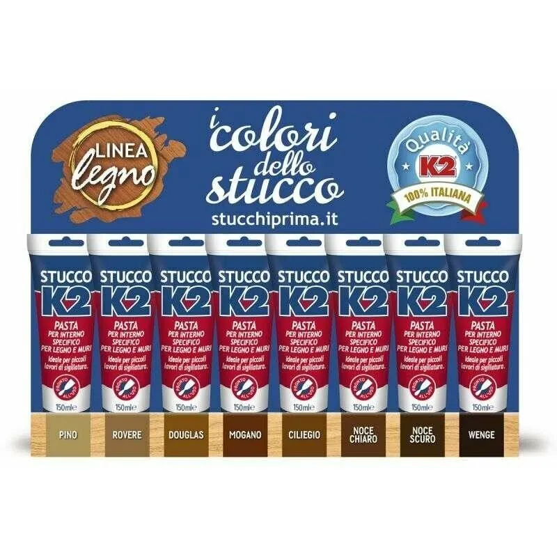 Stucco in Pasta per legno e Muro K2 tubetto da 150 ml – ciliegio