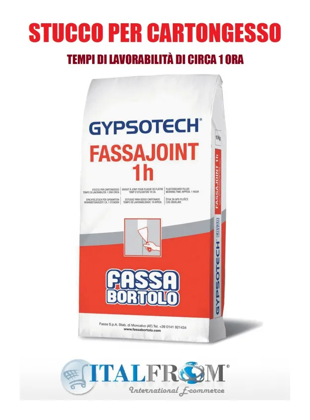 Stucco per cartongesso fassajoint - 1H - Sacco da 5 kg