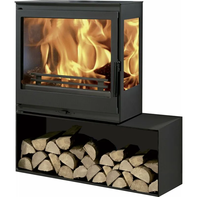 Giordanoshop - Stufa a Legna 7,1 kW 90x84,5x30,5 cm Charme Nera