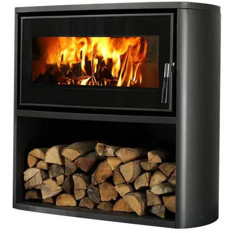 Stufa a legna 7,7kw nera - fr9010570b 