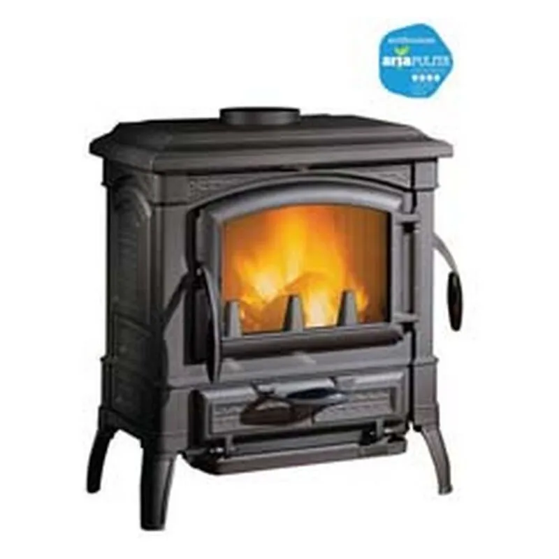 Nordica - stufa a legna isetta evo 7,3 kw antracite - misure CM.66X59X70,6H. - peso KG.160