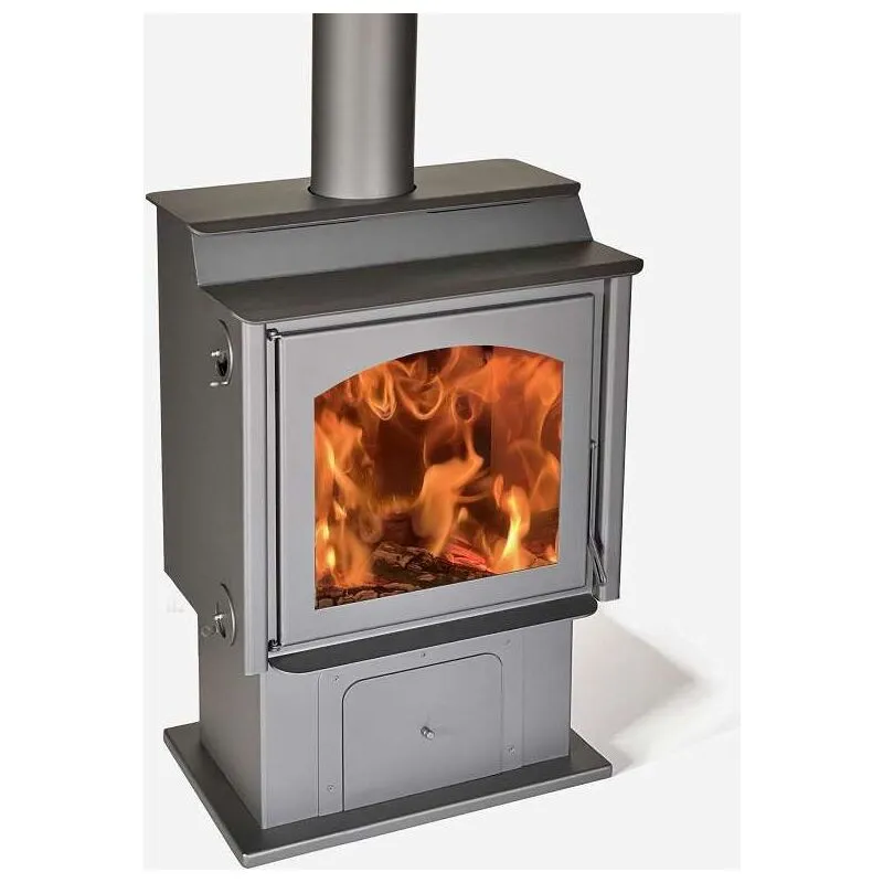 Stufa a legna montana 11 kw - gris antracita