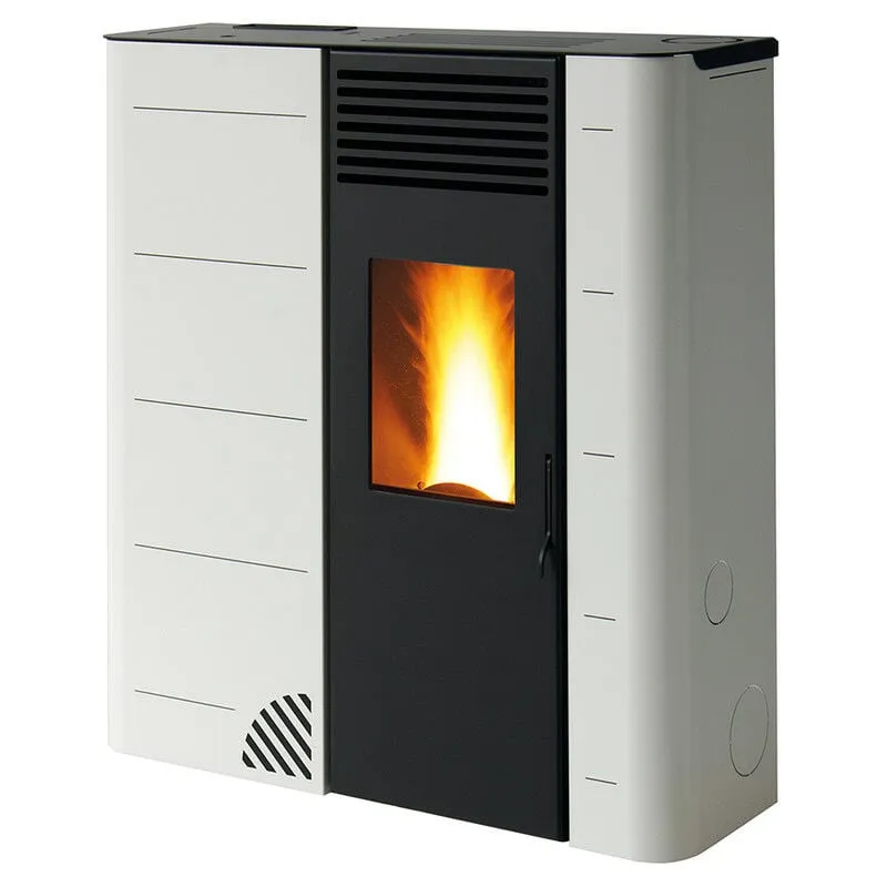 Stufa a pellet biofiregrill GS90-8kW - SLIM 26 cm Bianco