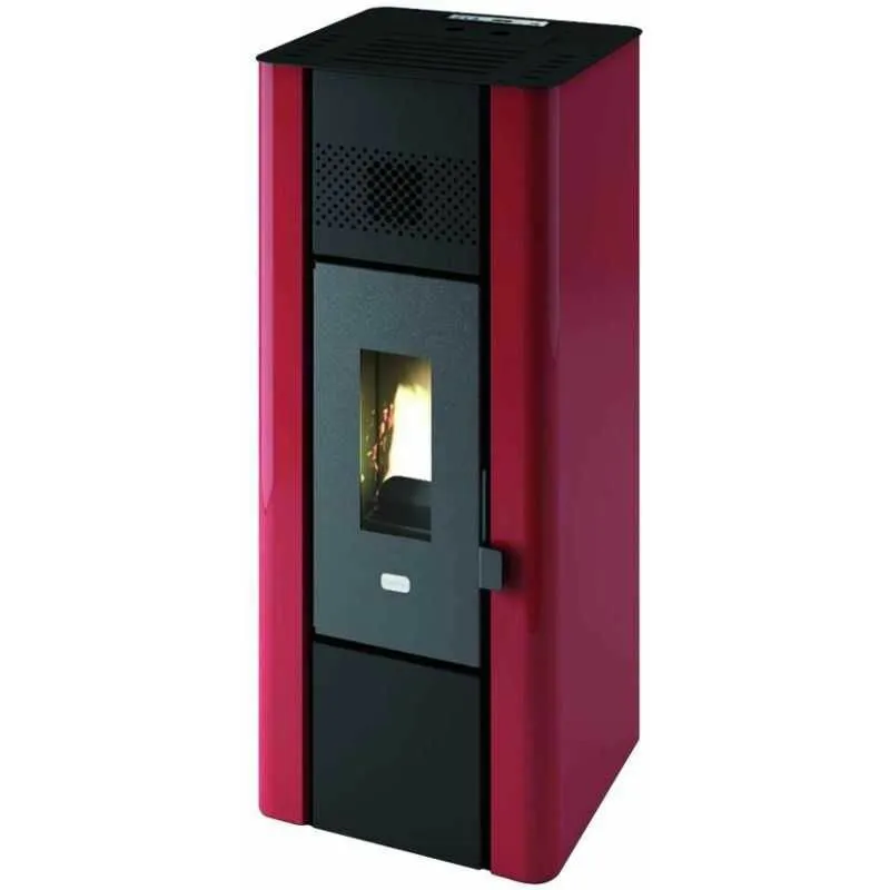 Stufa a Pellet Punto Fuoco Minni 6,3Kw Rosso