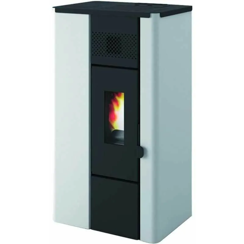 Punto Fuoco - Stufa a Pellet Noa 6,3Kw Bianco Eva Calor