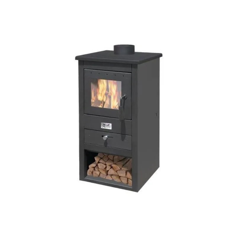 Mille - Stufa legna athena 13 nero kw 13 mm 430x410 h.mm 860