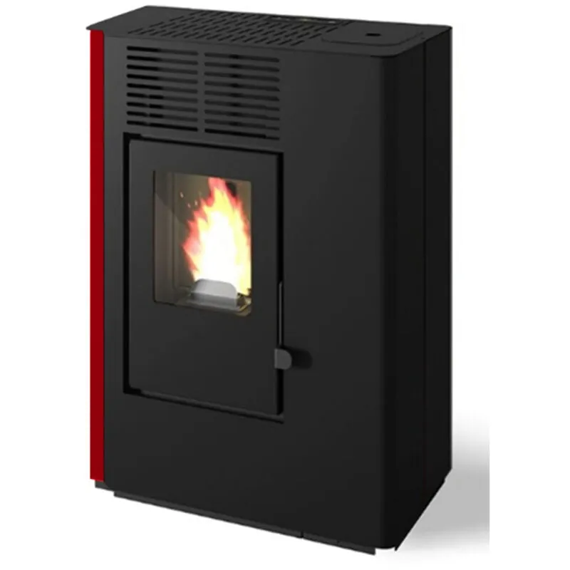 Stufa a pellet slim Punto Fuoco lia rosso 8,0 kw