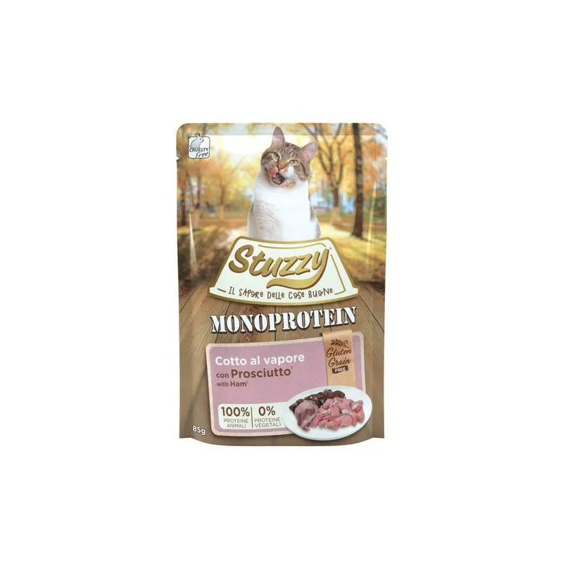 Stuzzy Monoprotein per Gatto Adult da 85g Prosciutto