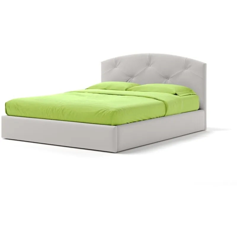 Letto Contenitore Made In Italy Cangù sunny matrimoniale similpelle bianco