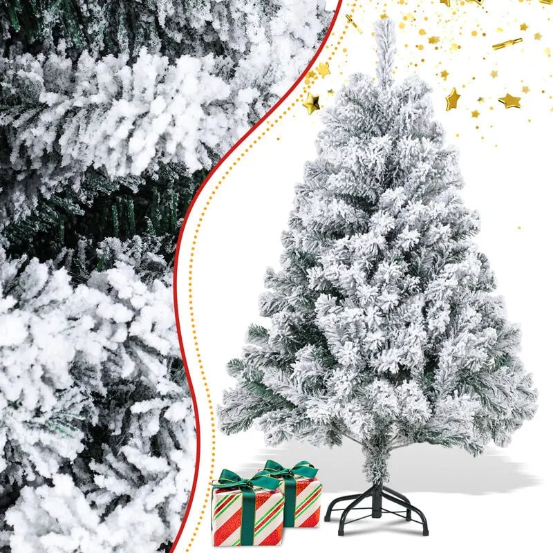 Swanew - 120cm albero di Natale artificiale albero di Natale in pvc con supporto in metallo Xmas Party Decortaion