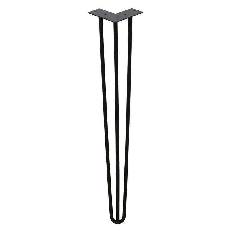 4X gambe a perno 40cm 3 staffe Gambe da tavolo Gambe a perno Gambe da tavolo fai da te Piedini per tavolo Tavolo da pranzo - Swanew