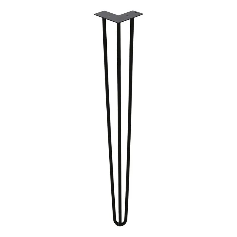 4X gambe a perno 45cm 3 staffe Gambe da tavolo Gambe a perno Gambe da tavolo fai da te Piedini per tavolo Tavolo da pranzo - Swanew