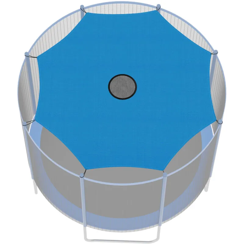  Copertura per trampolino, protezione solare antistrappo Anti-UV per trampolino 8 barre 306cm Blu