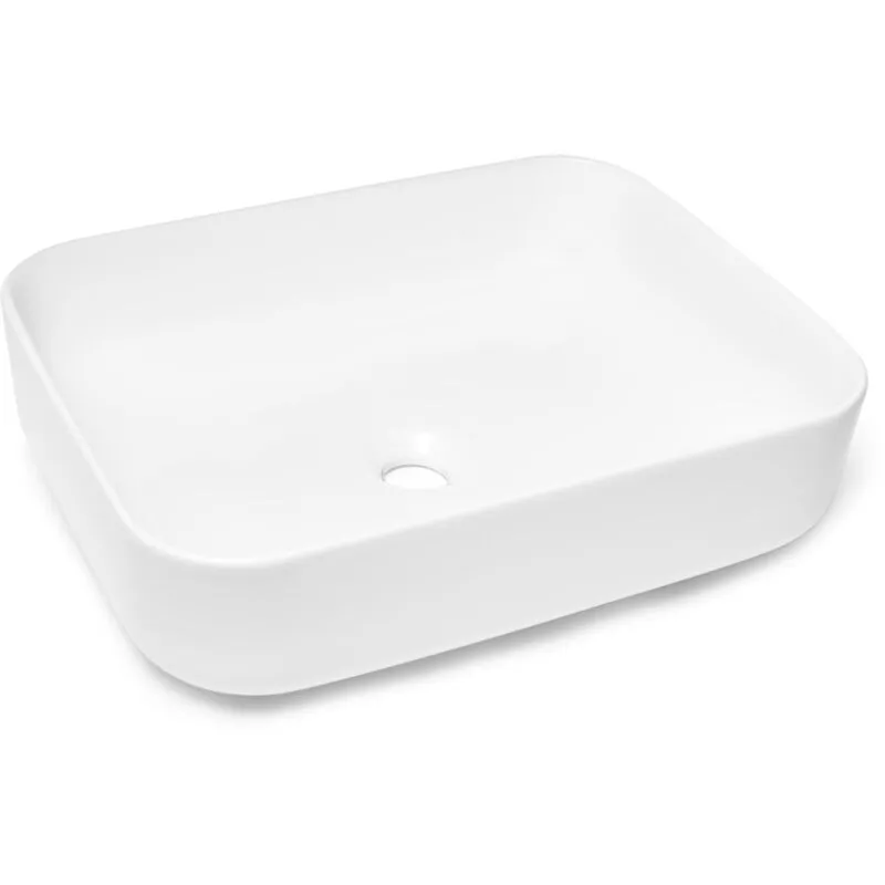 Swiss Aqua Technologies - Lavabo Infinitio freestanding 50 x 39 x 13 cm senza troppopieno, bianco (SATINF5039)