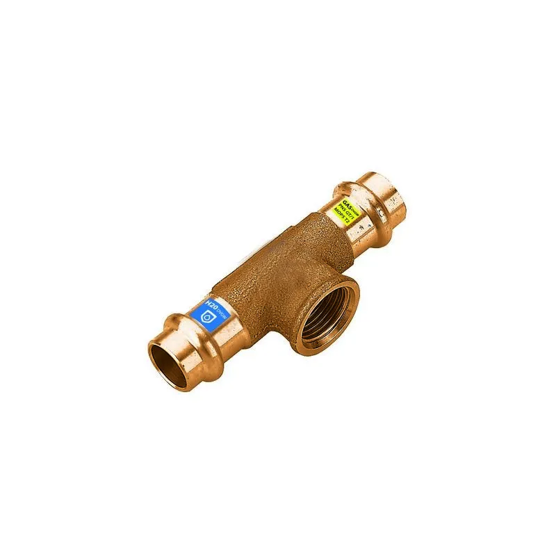 Frabo - t in bronzo a pressare fxfxfil f acqua/gas diam. 18 x 1/2