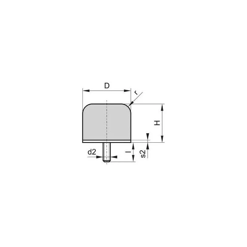 Tampone Di Gomma Tampone Gp-1G H54 D63 M10