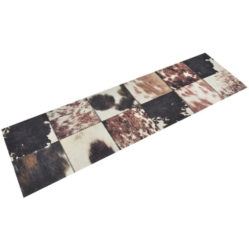 Vidaxl - Tappeto da Cucina Lavabile Pelle Animali 45x150 cm Velluto