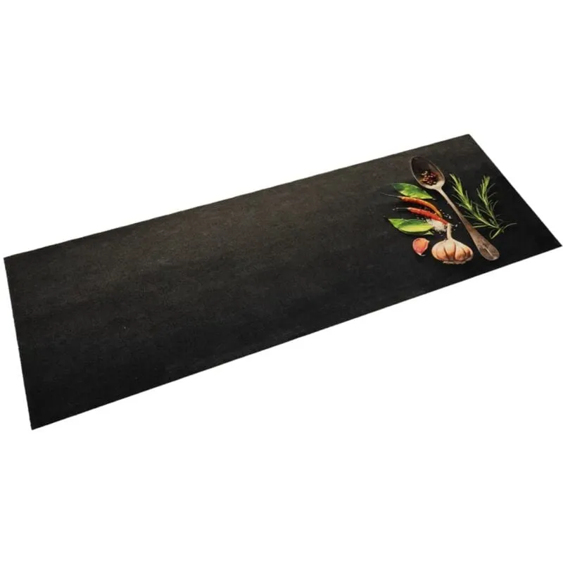 Tappeto da Cucina Lavabile Spezie 60x180 cm Velluto - Vidaxl