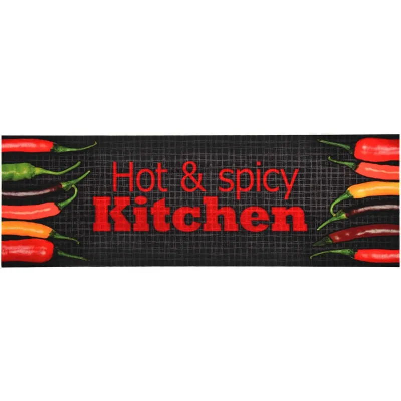 Tappetino da Cucina Lavabile Hot & Spicy 60x300 cm - Vidaxl