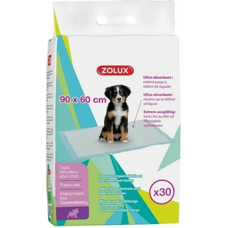 Zolux - Tappetino ultra-assorbente per l'addestramento dei cuccioli 90 x 60 cm