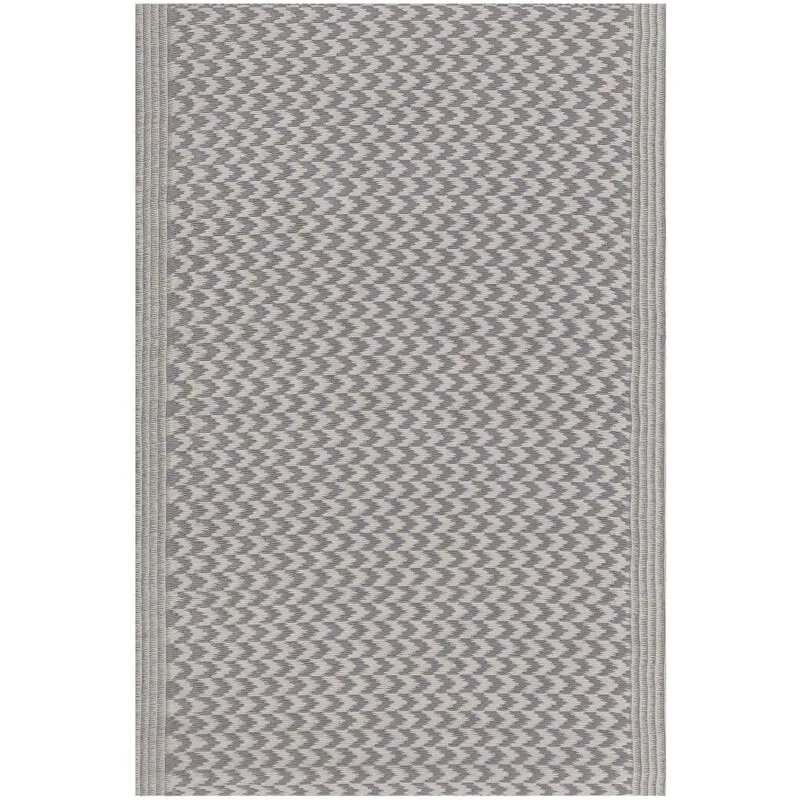 Tappeto per Esterni in Materiale Sintetico Grigio Rettangolare 60 x 90 cm Mango