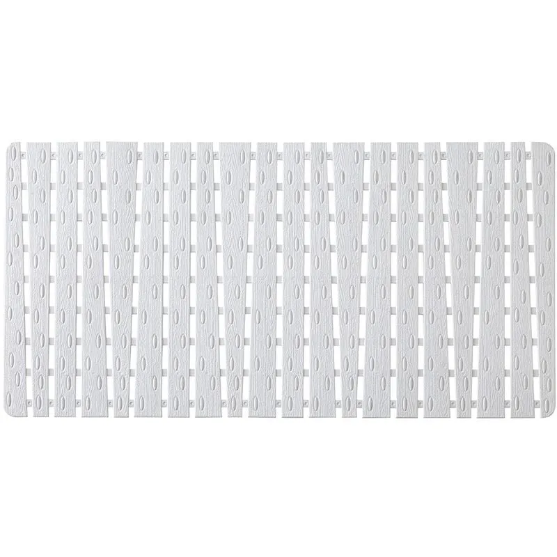 Tappeto Doccia Antiscivolo 40 x 80 in Plastica Bianco