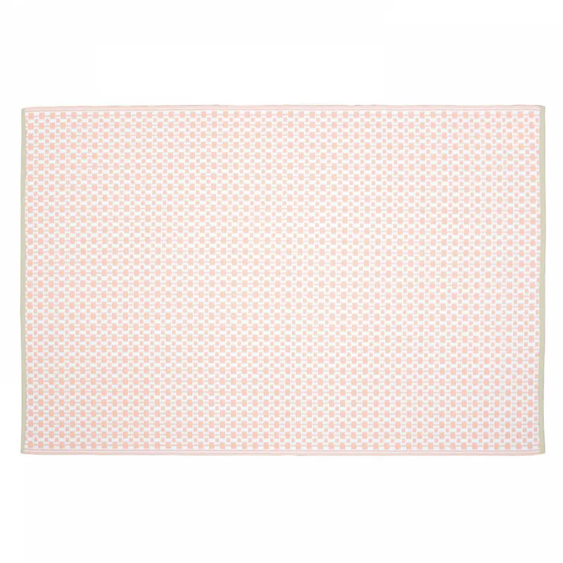 Solys - Tappeto da esterno in polipropilene riciclato rosa 180 x 120 cm