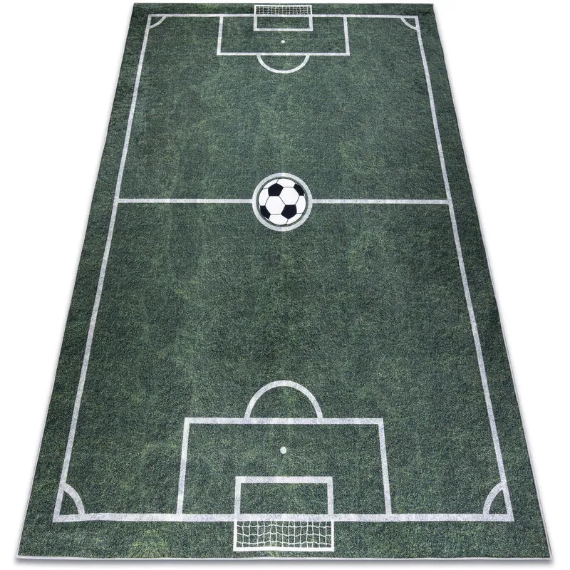 Tappeto lavabile BAMBINO 2138 Campo, calcio per bambini antiscivolo - verde green 140x190 cm